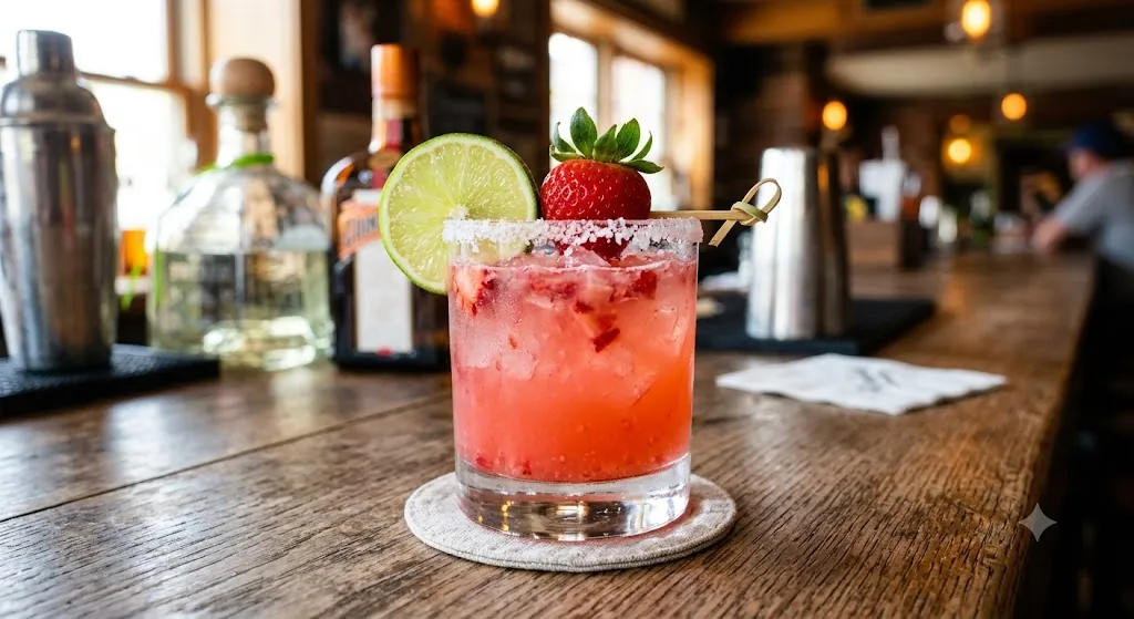 Strawberry Rita cocktail made with Sway by MadTree